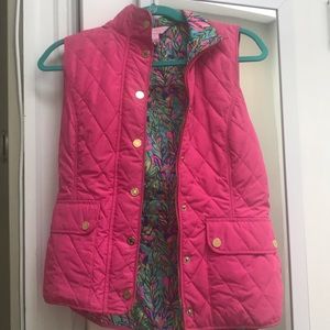 Lilly Pulitzer Pink Quilted Vest